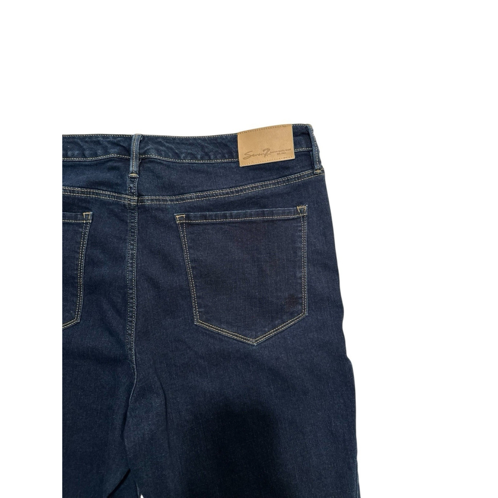 Seven7 Skinny Jeans Womens 16 Blue Denim City Western Cowgirl Cotton & Spandex - Picture 7 of 16
